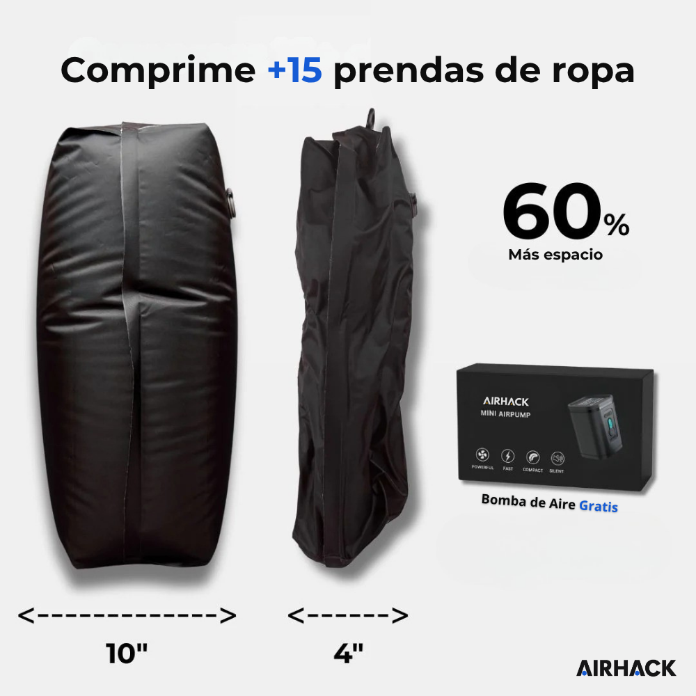 AirHack Bag™ - Empaca más. Preocúpate menos.